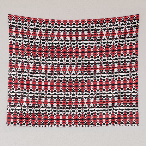 Item preview, Crimson Rhythm - Tribal Fire Geometric Pattern designed and sold by NornAxiom.