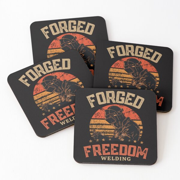 Item preview, Forged Freedom | Patriotic American Welder Shirt designed and sold by LabCore.