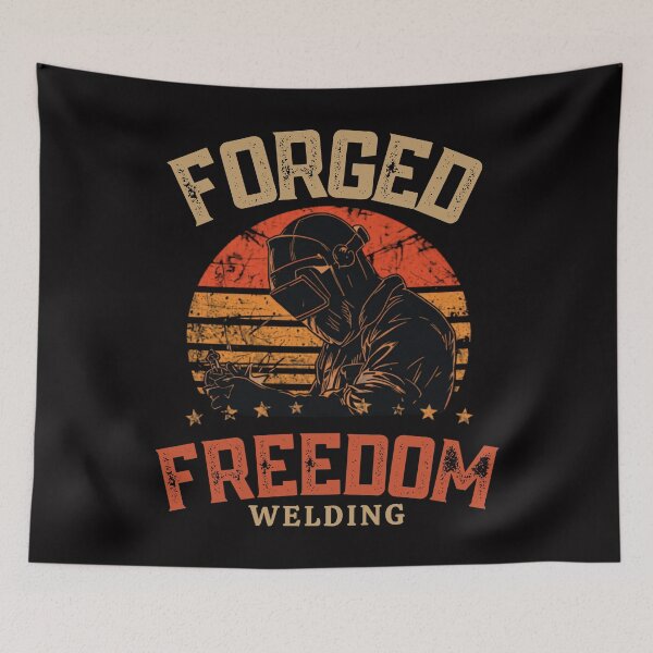 Item preview, Forged Freedom | Patriotic American Welder Shirt designed and sold by LabCore.