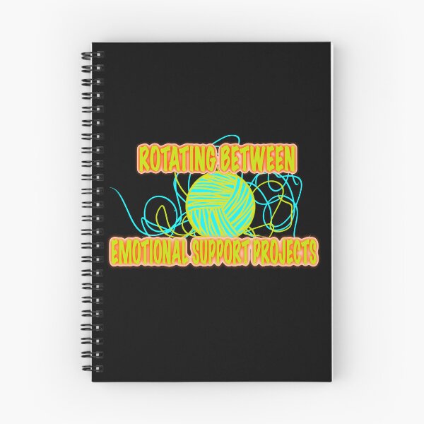 Item preview, Rotating Between Emotional Support Projects – Neon Yarn Chaos Sticker, Funny Knitting & Crochet Design designed and sold by ArtyWares.