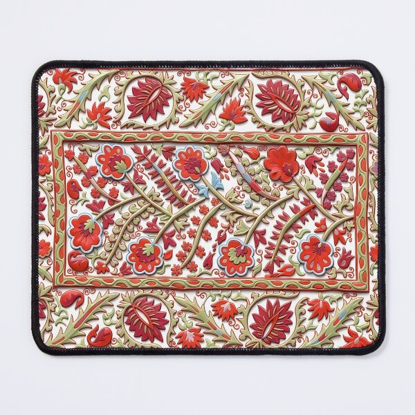 Item preview, Suzani Uzbekistan Floral Embroidery Pattern designed and sold by Vicky Brago-Mitchell®.