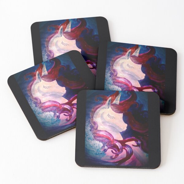 Item preview, Fantasy portrait of a vibrant magical unicorn in galaxy  designed and sold by Shukasya-Arts.