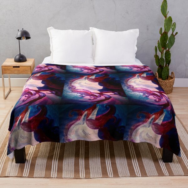 Item preview, Fantasy portrait of a vibrant magical unicorn in galaxy designed and sold by Shukasya-Arts.