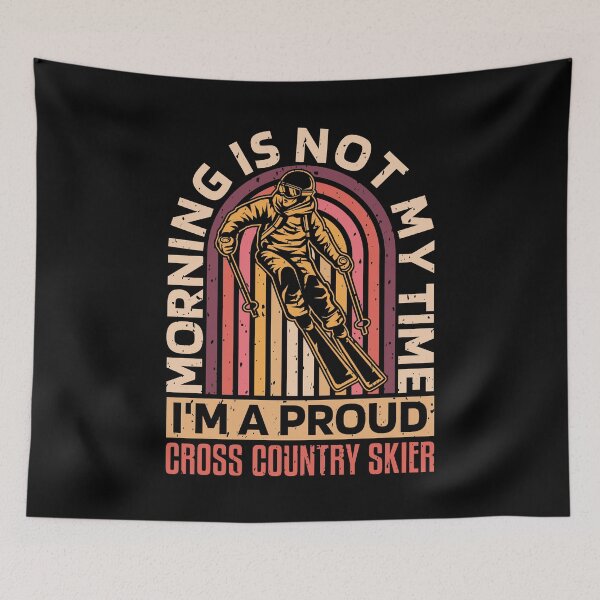 Item preview, Cross Country Skier Morning Is Not My Time Skiing designed and sold by tshirtconcepts.