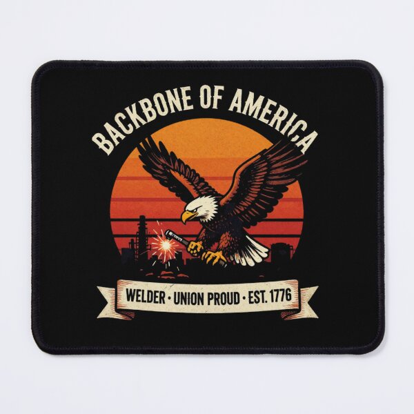 Item preview, Backbone Of America | Blue Collar Welder Shirt designed and sold by LabCore.