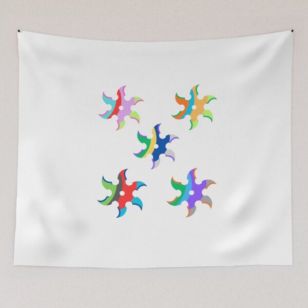 Item preview, Colorful Ninja Star Pattern- Vibrant Shuriken Design designed and sold by CrownINDesign.
