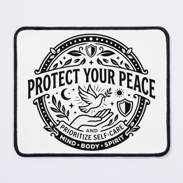 Item preview, Protect Your Peace Pastel Aesthetic Typography designed and sold by TobattoVision Commodities.