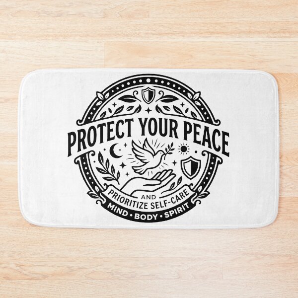 Item preview, Protect Your Peace Pastel Aesthetic Typography designed and sold by TobattoVision Commodities.