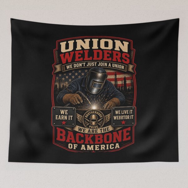 Item preview, Backbone Of America | Blue Collar Welder Shirt designed and sold by LabCore.