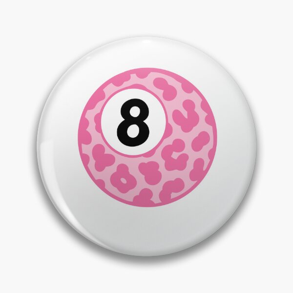 Item preview, Cute pink cheetah print 8 ball designed and sold by adriannasprints.