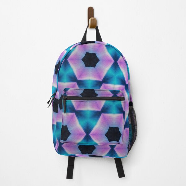 Item preview, Pink Purple Teal Hexagonal Floral Pattern designed and sold by IntelliMindDesigns.