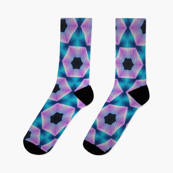 Item preview, Pink Purple Teal Hexagonal Floral Pattern designed and sold by IntelliMindDesigns.