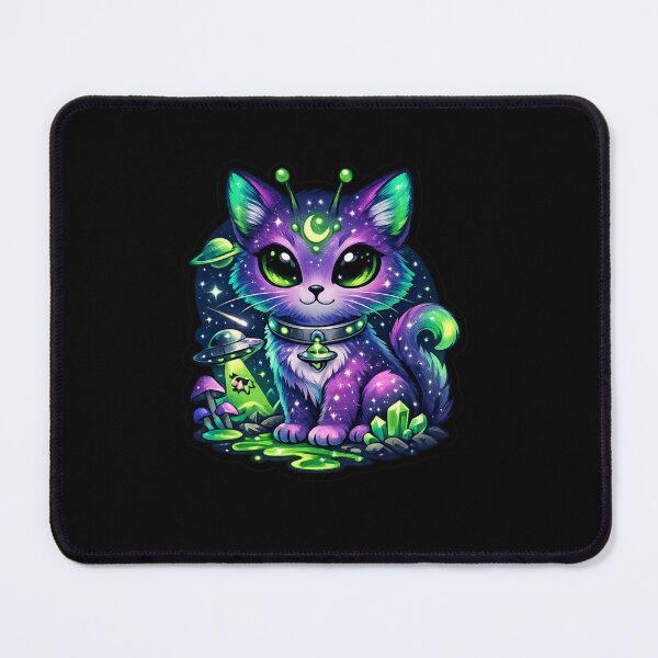 Item preview, Cosmic Alien Cat – Cute Galaxy Space Kitty designed and sold by TheZyro.