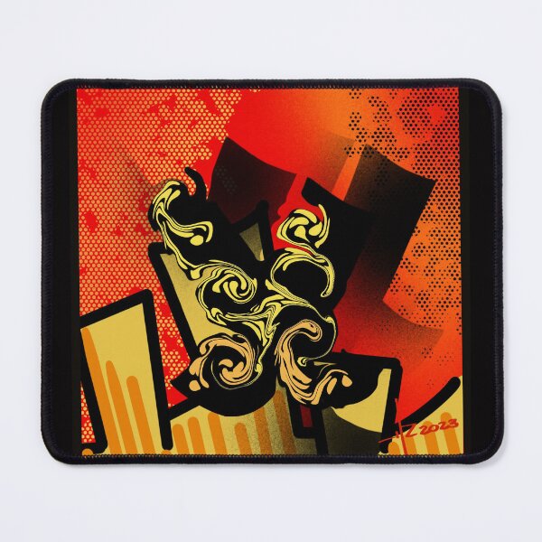 Item preview, Abstract Graffiti Liquid Gold and Black Urban Street Art Poster designed and sold by PeterJaxx.