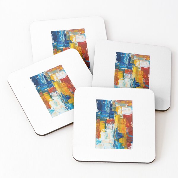 Item preview,  Vibrant Abstract Blocks in Blue, Yellow, and Red designed and sold by maplesoulkiller.