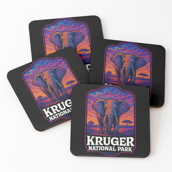 Item preview, Kruger National Park Elephant Trippy Art Travel designed and sold by TomFrontierArt.