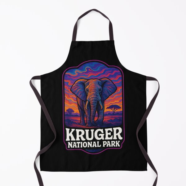 Item preview, Kruger National Park Elephant Trippy Art Travel designed and sold by TomFrontierArt.