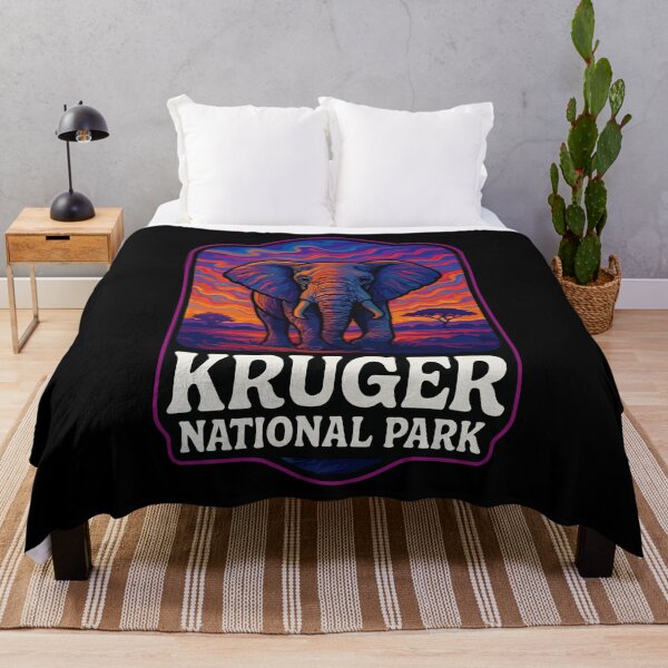 Item preview, Kruger National Park Elephant Trippy Art Travel designed and sold by TomFrontierArt.