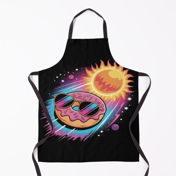 Item preview, Funny Pink Donut with Sunglasses Chilling in Space designed and sold by DailySparks.