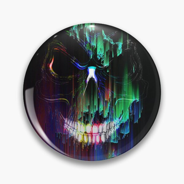 Item preview, Cyberpunk Glitch Skull Art: Digital Static Wave designed and sold by Carpediemdeluxe.