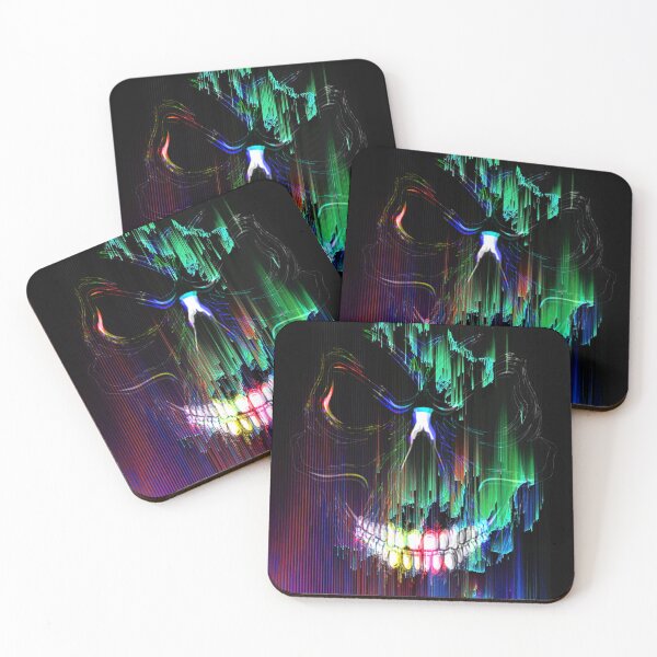 Item preview, Cyberpunk Glitch Skull Art: Digital Static Wave designed and sold by Carpediemdeluxe.