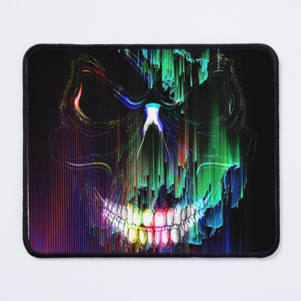 Item preview, Cyberpunk Glitch Skull Art: Digital Static Wave designed and sold by Carpediemdeluxe.