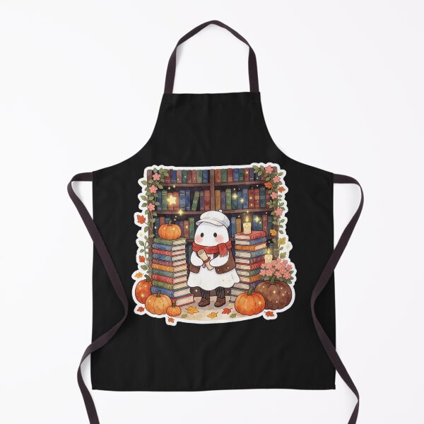 Item preview, Ghost Librarian | Cozy Bookish Halloween Spirit designed and sold by AillustriaAK.