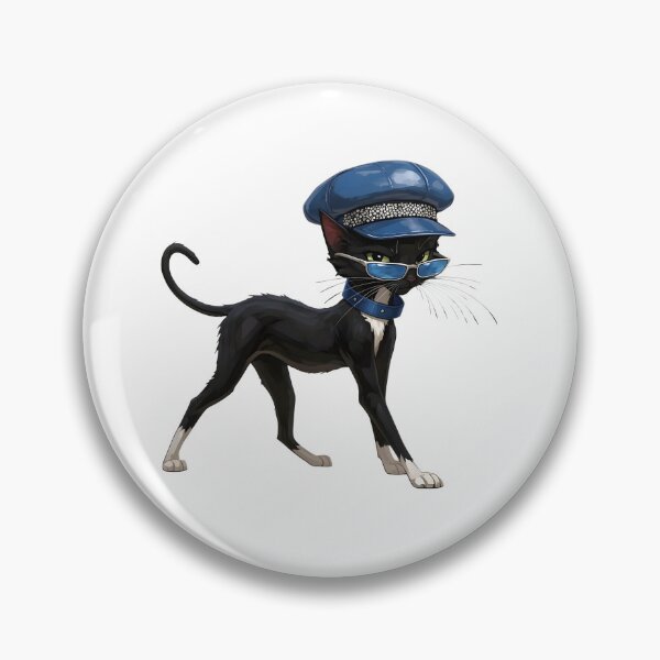 Item preview, Tuxedo Tux Cool Black Cat with Blue Cap and Sunglasses designed and sold by Pioneer Spirit Market.