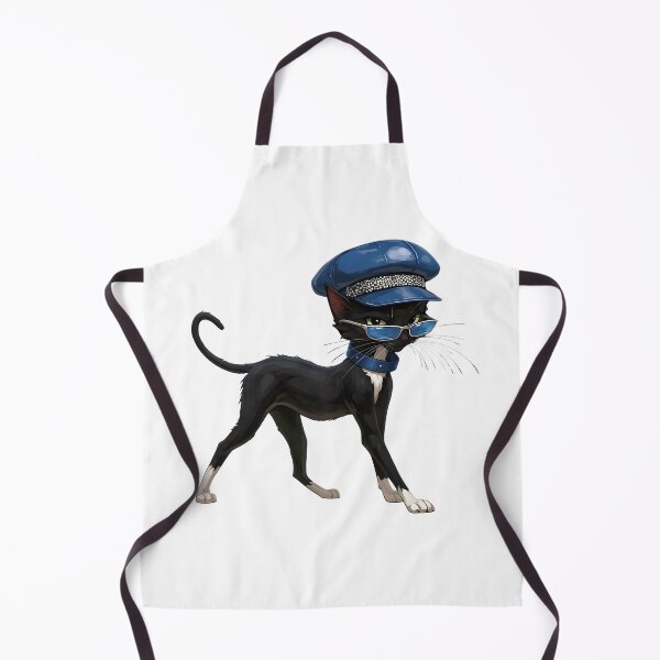 Item preview, Tuxedo Tux Cool Black Cat with Blue Cap and Sunglasses designed and sold by Pioneer Spirit Market.