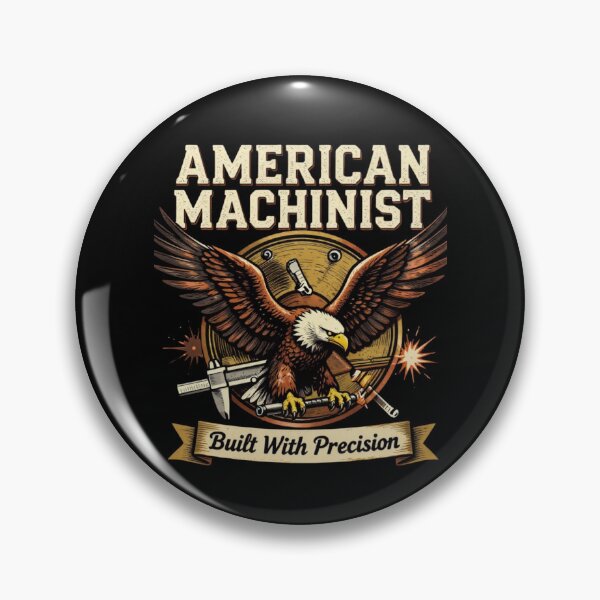 Item preview, American Machinist Eagle Pride | CNC Operator Shirt designed and sold by LabCore.