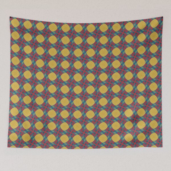Item preview, Vibrant Geometric Repeat Pattern – Retro Colorful Abstract Design designed and sold by Hues of Zen.