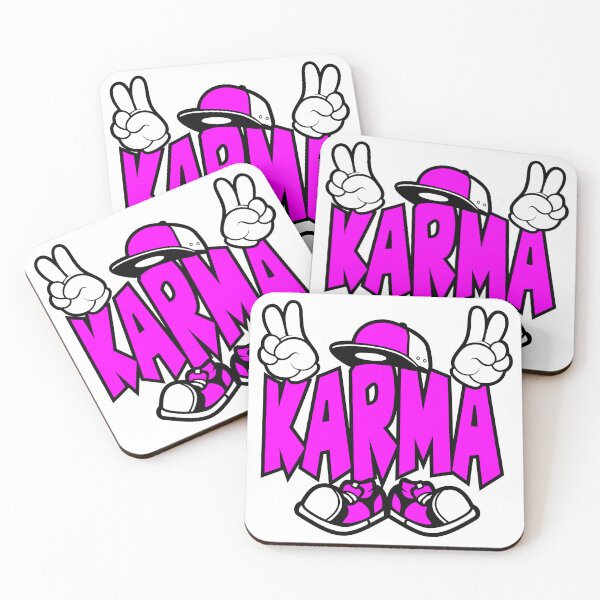 Item preview, Karma - PHILOSOPHY Fuchsia Comic Words funny  designed and sold by NFTWords.