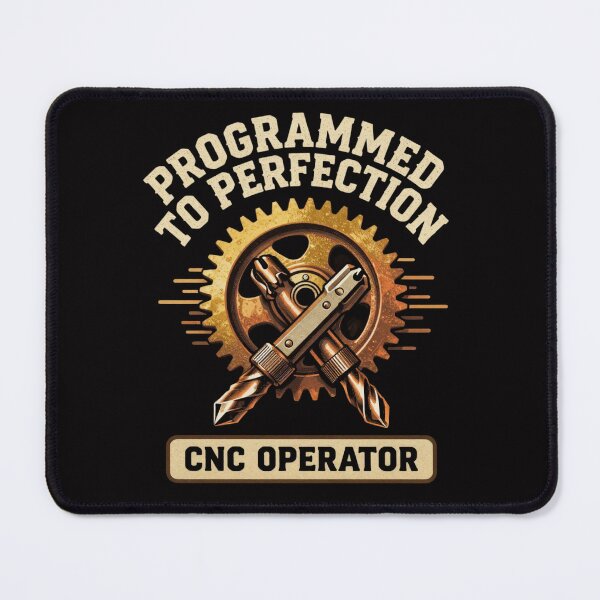 Item preview, Programmed To Perfection | CNC Machinist Shirt designed and sold by LabCore.