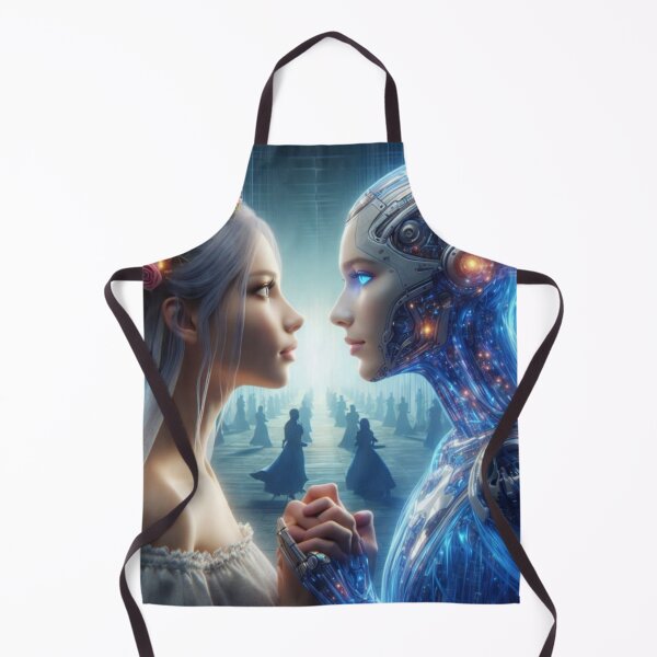 Item preview, Sci Fi Wedding | Robot Bride and Human Bride | Futuristic WLW Love designed and sold by IRON SIREN.