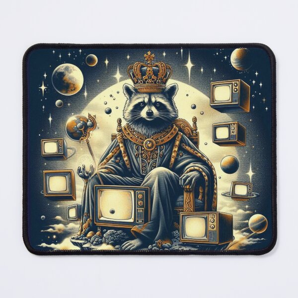 Item preview, Cosmic Raccoon King – Throne of Stars designed and sold by Dogandesighn.