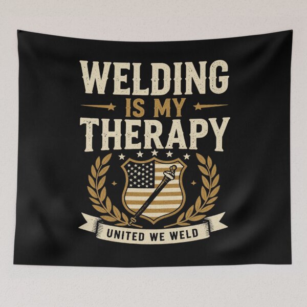 Item preview, Welding Is My Therapy | Patriotic Welder Shirt designed and sold by LabCore.