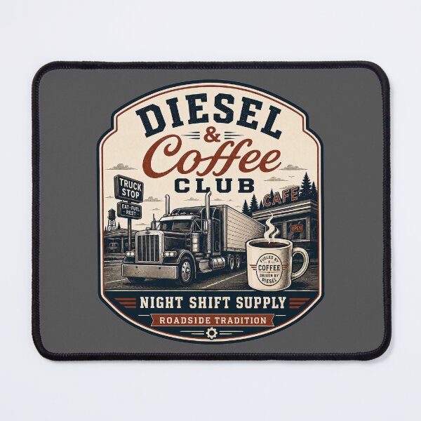 Item preview, Diesel And Coffee Club Trucker Truck Stop Design designed and sold by Jackson2288.