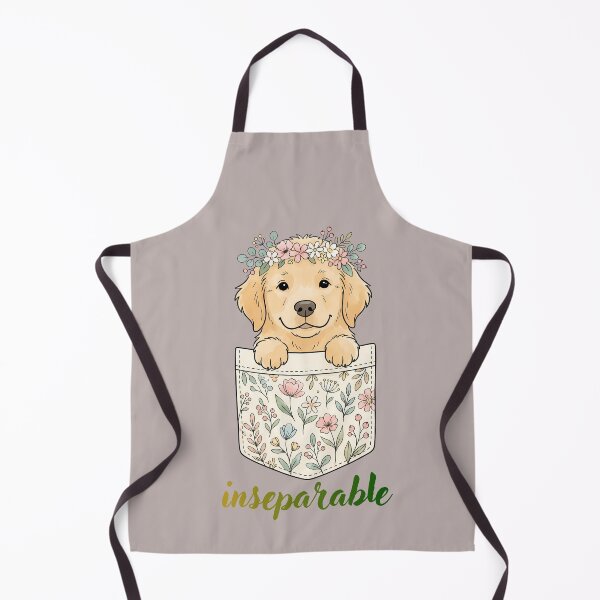 Item preview, Cute Boho Golden Retriever Faux Pocket Floral Dog Dad Graphic designed and sold by natayzedes.