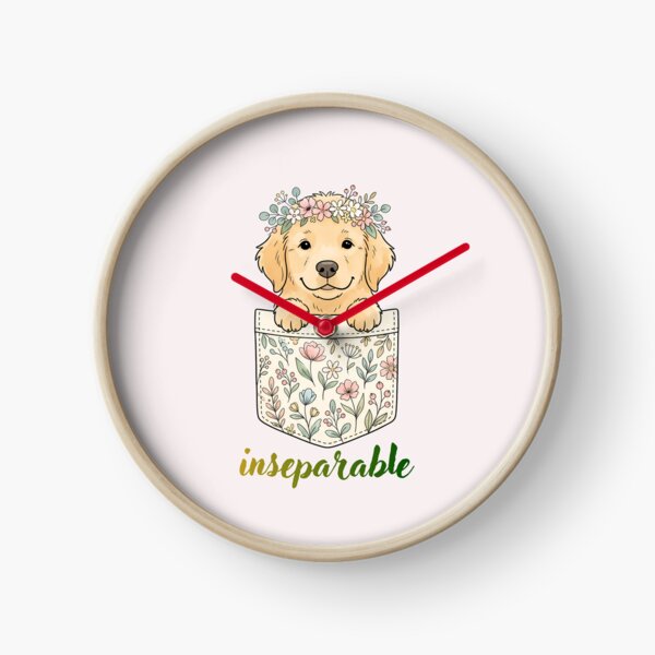 Item preview, Cute Boho Golden Retriever Faux Pocket Floral Dog Dad Graphic designed and sold by natayzedes.
