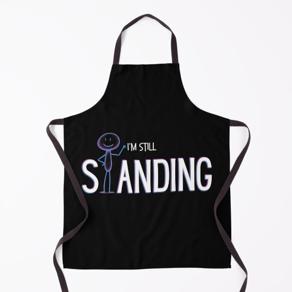 Item preview, I'm Still Standing - Funny Stick Figure Typography - White Ink Edition designed and sold by SunandShade.
