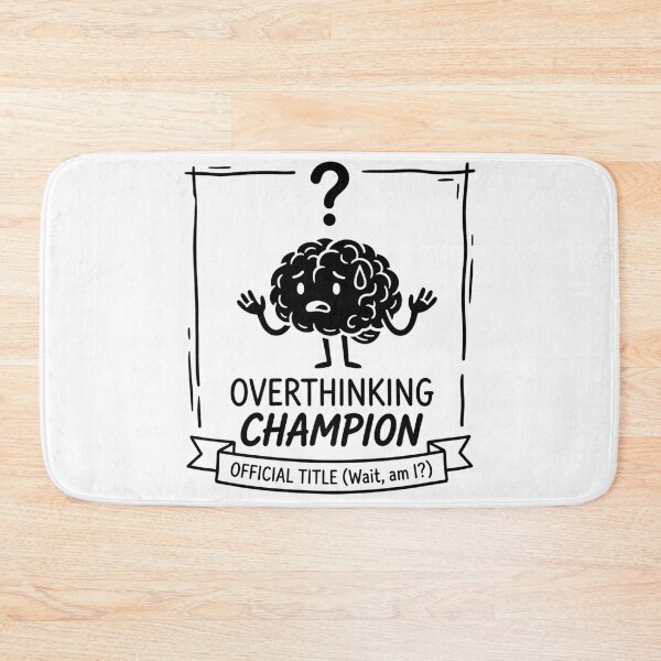 Item preview, Overthinking Champion Retro Aesthetic Mental Health designed and sold by TobattoVision Commodities.