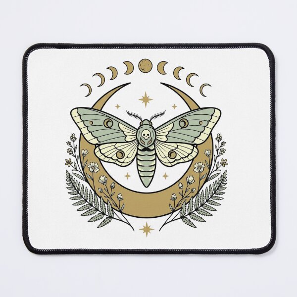 Item preview, Luna Moth Moon Phases – Witchcore Celestial Shirt Art designed and sold by AlexNik.