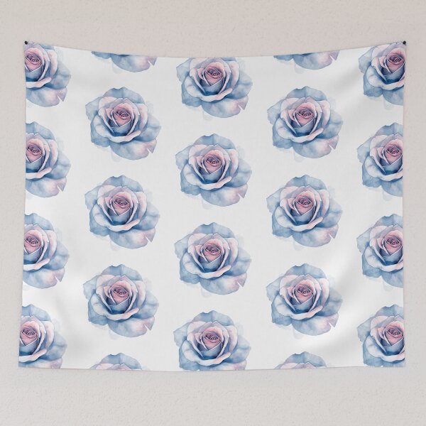 Item preview, Blue rose watercolor designed and sold by uunaa.