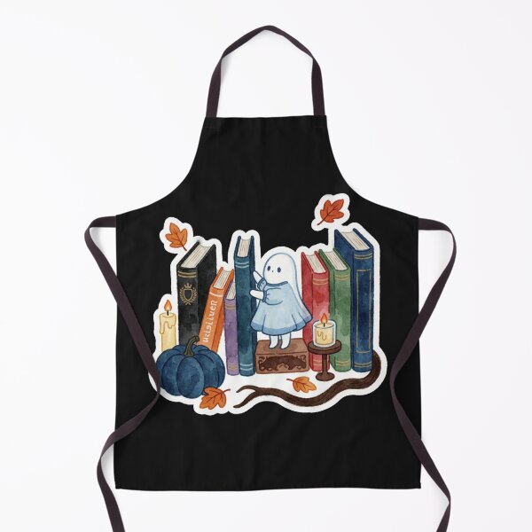 Item preview, Ghost Librarian | Cozy Bookish Halloween Spirit designed and sold by AillustriaAK.