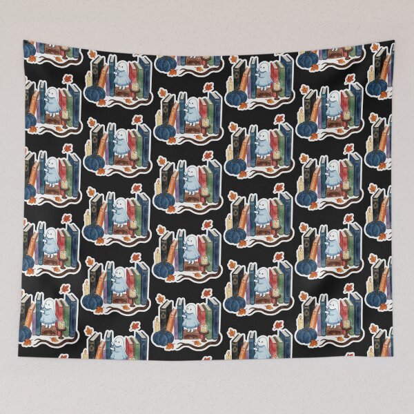 Item preview, Ghost Librarian | Cozy Bookish Halloween Spirit designed and sold by AillustriaAK.