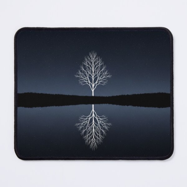 Item preview, Ethereal Reflection: Glowing Tree Under Starry Night Sky designed and sold by Denim Art Studio.