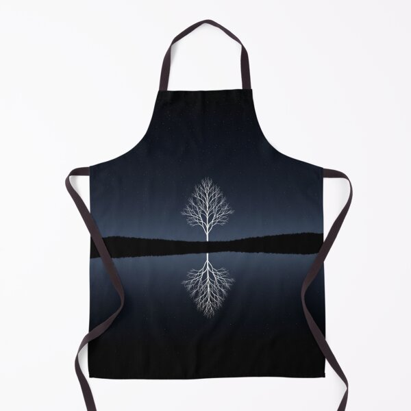 Item preview, Ethereal Reflection: Glowing Tree Under Starry Night Sky designed and sold by Denim Art Studio.