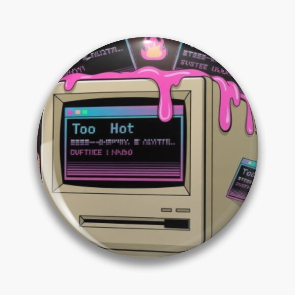 Item preview, Funny Melting Retro Computer in Summer Heat designed and sold by DailySparks.