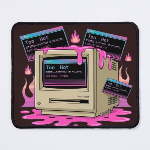 Item preview, Funny Melting Retro Computer in Summer Heat designed and sold by DailySparks.