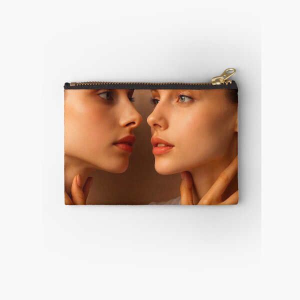 Item preview, Soft Glam WLW Portrait | Tender Moment Lesbian Couple | Warm Romance Art designed and sold by IRON SIREN.